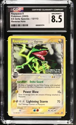 2005 Pokemon Rayquaza EX Delta Species 13/113 Reverse Holo CGC 8.5 - Image 1