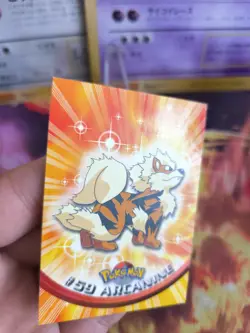 Pokemon Karte Card Arkani Arcanine Topps Series 1 Blue Logo NM - Image 2