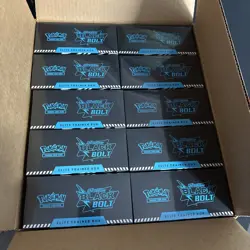 (10) Lot 2025 Pokemon SV Black Bolt Sealed ETB Elite Trainer Box Open Case - Image 1
