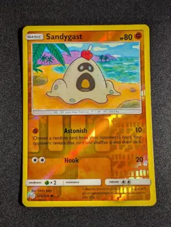 Pokemon Sandygast 126/236 Reverse Holo Cosmic Eclipse NM - Image 1