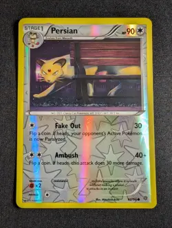 Pokemon Persian 62/98 Common Reverse Holo XY Ancient Origins NM - Image 1