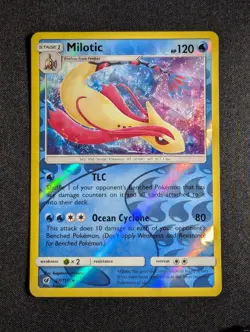 Pokemon Milotic 27/111 Reverse Holo SM Crimson Invasion NM - Image 1