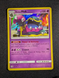 Pokemon Alolan Muk 58/149 Holo Rare SM Base Set NM - Image 1