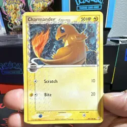 Pokemon Charmander Delta Species Common Regular 49/100 Basic 50 HP 2006 - Image 1