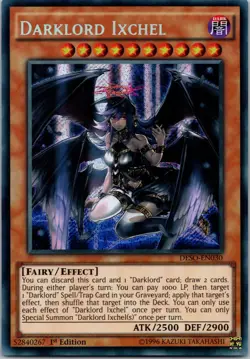 Yugioh Darklord Ixchel DESO-EN030 1st Edition Secret Rare NM - Image 1