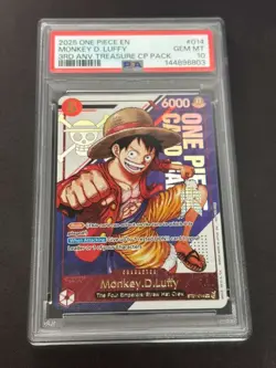 2025 One Piece English Monkey D. Luffy PSA 10 - Image 1