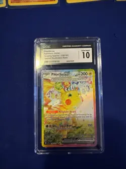 [CGC 10] Pikachu ex 238/191 Surging Sparks SSP Special Illustration Rare POKEMON - Image 1
