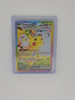 Pokemon Cards Pikachu ex 238/191 Surging Sparks Special Illustration Rare NM - Image 1