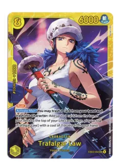 Trafalgar Law EB03-062 SEC Foil One Piece Extra Booster: Heroines Edition NM - Image 1
