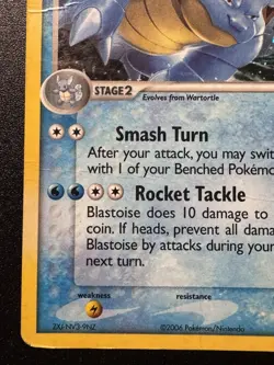 Blastoise 1/17 POP Series 3 Promo Pokemon Card Holo Foil Rare Swirl HP - Image 5