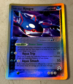 KYOGRE 3/95 Reverse Holo ex Team Aqua's NM Pokemon Card - Check Description - Image 1