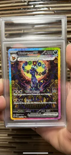 Pokemon Prismatic Evolutions Umbreon EX Sir SAR 161/131 TCG English Card PSA 9 - Image 1