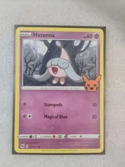 Hatenna 018/073 Trick or Trade Regular NM-Mint Pokemon Card TCG - Image 1