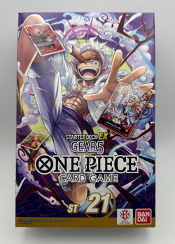 Starter Deck EX Gear 5 ST-21 One Piece Card Game Sealed with bonus pack sleeves - Image 1