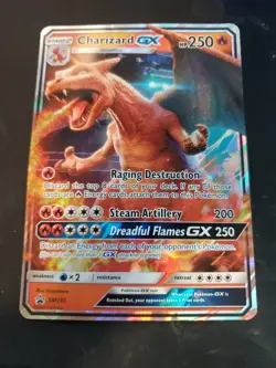 Pokemon TCG Charizard GX SM Black Star Promo SM195 Jumbo Oversized Holo Card New - Image 1