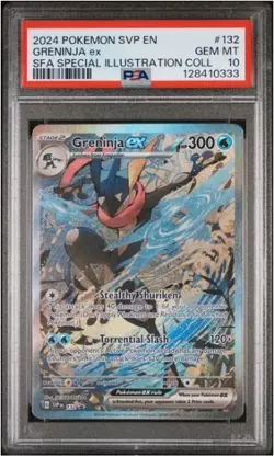Greninja ex 132 Sv: Scarlet & Violet Promo Cards Holo PSA 10 - Image 1