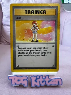 Lass 75/102 Base Set Rare Trainer - WOTC Pokemon Card HP TCGKITTEN - Image 1