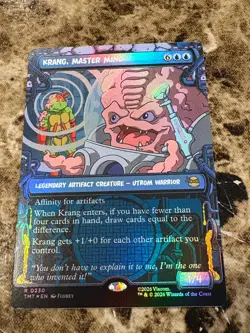 KRANG, MASTER MIND Magic MTG Teenage Mutant Ninja Turtles Showcase Foil - Image 1