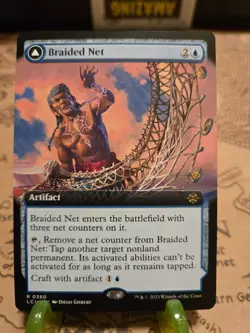 MTG Braided Net The Lost Caverns of Ixalan Regular Extended Art Rare NM - Image 1