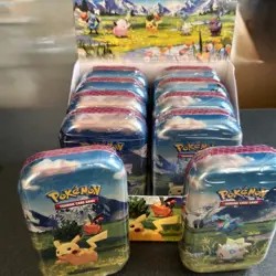 Pokemon TCG Ascended Heroes MINI TIN DISPLAY BOX Sealed 10x Tins SHIPS FAST - Image 1