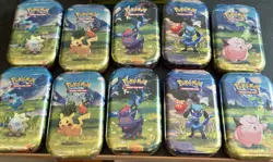 Pokemon TCG Ascended Heroes MINI TIN DISPLAY BOX Sealed 10x Tins SHIPS FAST - Image 5