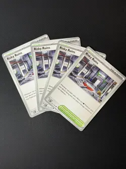 X4 Risky Ruins - Playset 127/132 Mega Evolution Pokemon TCG - NM - Image 2