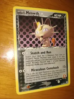 Pokemon TCG Rockets Meowth 46/109 Non Holo 2004 NM - Image 1
