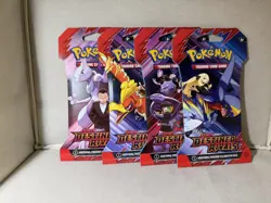 (4 packs) Destined Rivals Sleeved Booster Packs FULL PACK ART SET Pokemon SEALED - Image 1