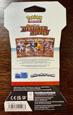 (4 packs) Destined Rivals Sleeved Booster Packs FULL PACK ART SET Pokemon SEALED - Image 4