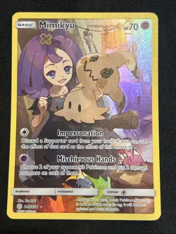 2019 Pokemon Cosmic Eclipse Mimikyu 245/236 Secret Rare English - Image 1