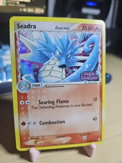 Pokemon TCG EX Holon Phantoms Seadra 52/110 Stamped Reverse Holo - Image 1