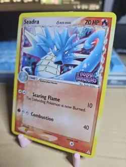 Pokemon TCG EX Holon Phantoms Seadra 52/110 Stamped Reverse Holo - Image 3