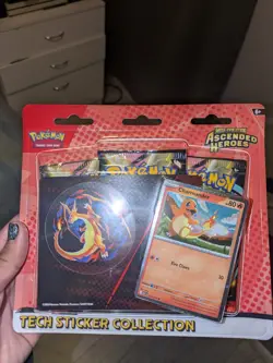 LOT OF 8! POKEMON TCG ASCENDED HEROES 3 PACK BLISTER PACK (GASTLY & CHARMANDER) - Image 1