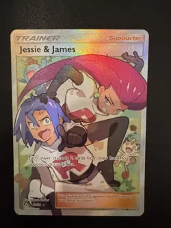 Jessie & James 68/68 Full Art Ultra Rare Holo Hidden Fates Pokemon TCG NM - Image 1
