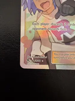 Jessie & James 68/68 Full Art Ultra Rare Holo Hidden Fates Pokemon TCG NM - Image 5