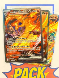 Team Rocket's Moltres ex SIR Destined Rivals Stamped Promo UPC Pokemon SET of 3! - Image 1