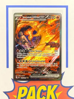 Team Rocket's Moltres ex SIR Destined Rivals Stamped Promo UPC Pokemon SET of 3! - Image 2