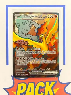 Team Rocket's Moltres ex SIR Destined Rivals Stamped Promo UPC Pokemon SET of 3! - Image 4