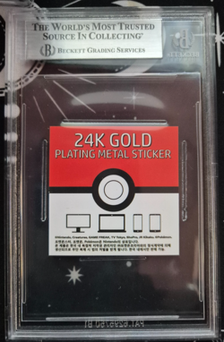 Articuno Official 24k Gold Plated 2023 Pokemon Candy Sticker BGS - Image 2