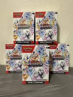 Pokemon TCG: Prismatic Evolutions Booster Bundle - Lot of 6 - Factory Sealed - Image 2