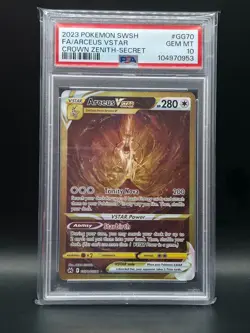 2023 Pokemon Arceus VSTAR Crown Zenith Secret Rare #GG70 - PSA 10 GEM MINT - Image 1