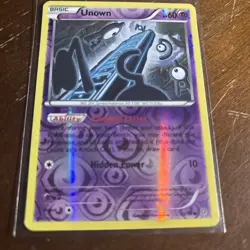 Pokemon TCG Unown Ancient Origins 30/98 Reverse Holo Common NM - Image 1