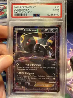 Pokemon TCG Umbreon EX Fates CollidE PSA 9 GRADED MINT Eeveelution Slab - Image 3