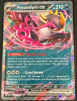Fezandipiti ex 142/217 Double Rare ME: Ascended Heroes Pokemon Near Mint - Image 1
