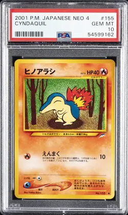 2001 POKEMON JPN NEO 4 #155 CYNDAQUIL PSA 10 - Image 1
