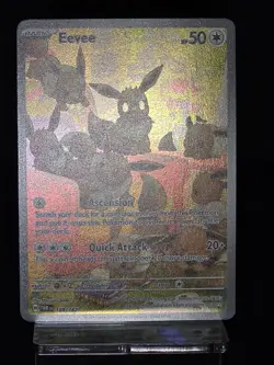 2024 Pokemon Twilight Masquerade Eevee 188/167 Illustration Rare NM - Image 3