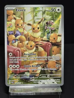 2024 Pokemon Twilight Masquerade Eevee 188/167 Illustration Rare NM - Image 4