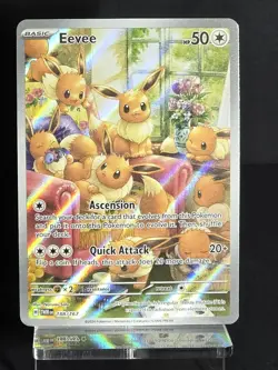 2024 Pokemon Twilight Masquerade Eevee 188/167 Illustration Rare NM - Image 5