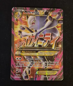 2015 POKEMON XY BREAKTHROUGH 160/162 FULL ART/M MEWTWO EX - Image 1