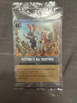 Disney Lorcana Putting It All Together 27/P3 Zootopia 2 Movie Promo Sealed - Image 1